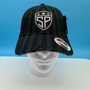 Subtle Patriot Unisex Covert Fitted 3D Logo Subdued US Flag Hat, Size M/L, Black
